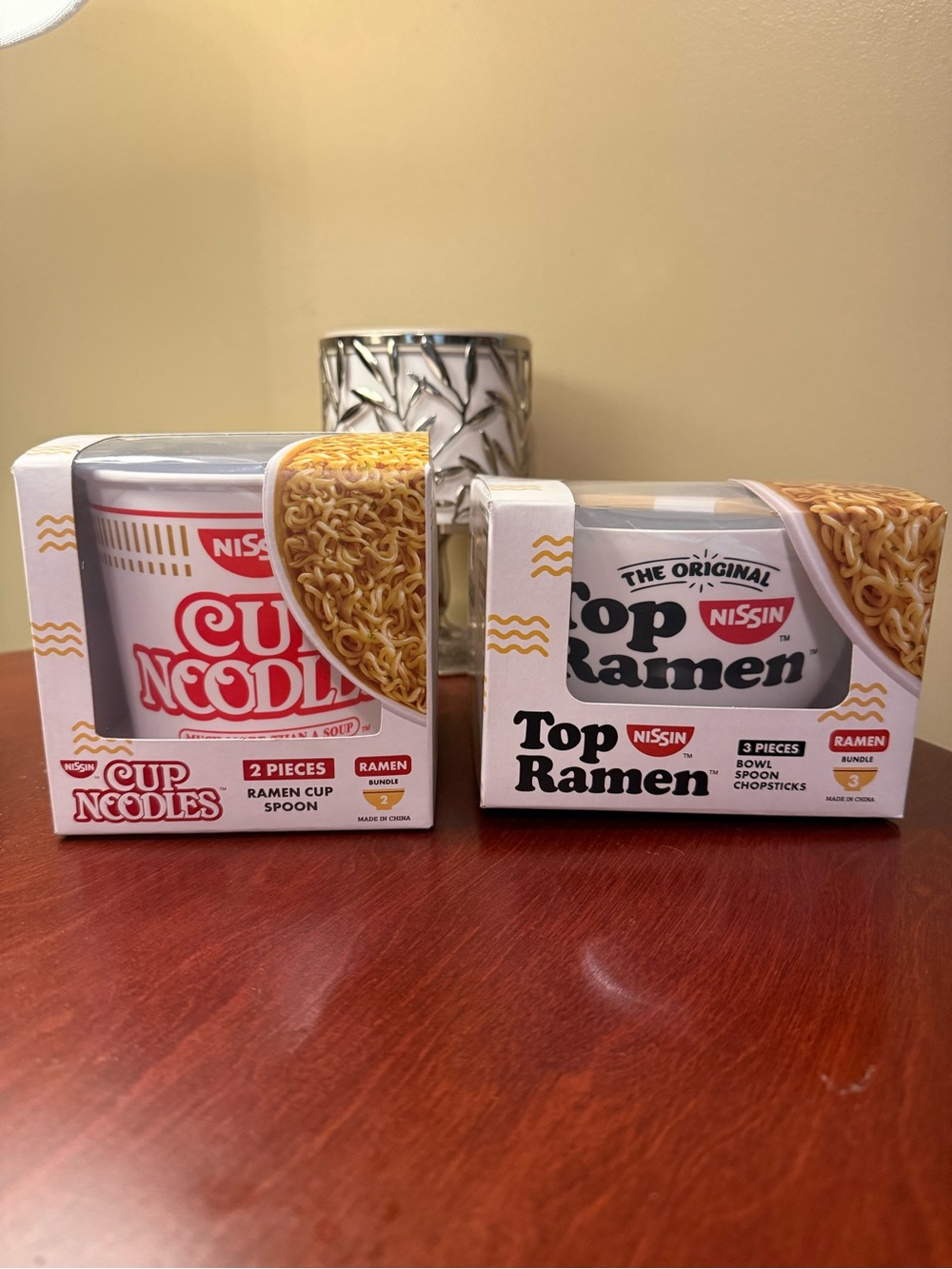 Nissin Cup Noodles & Top Ramen Bowl Set